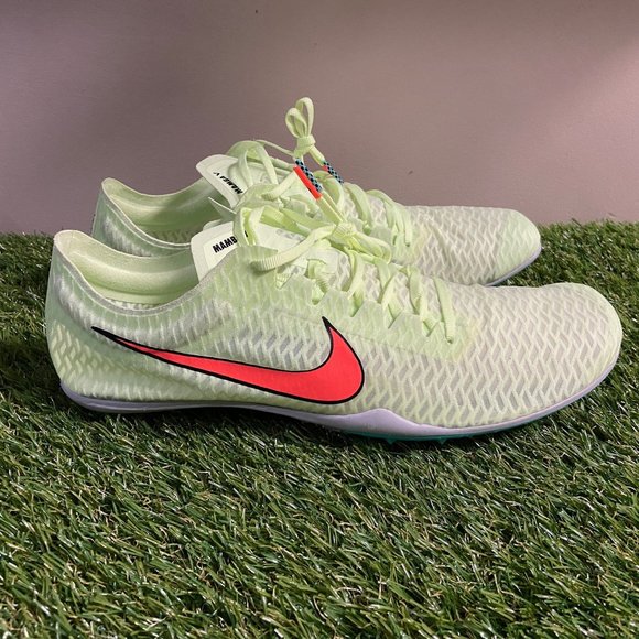 Nike Zoom Mamba V 5 Barely Volt Orange AJ1697-700 Track Spikes Shoes Men 11 NEW